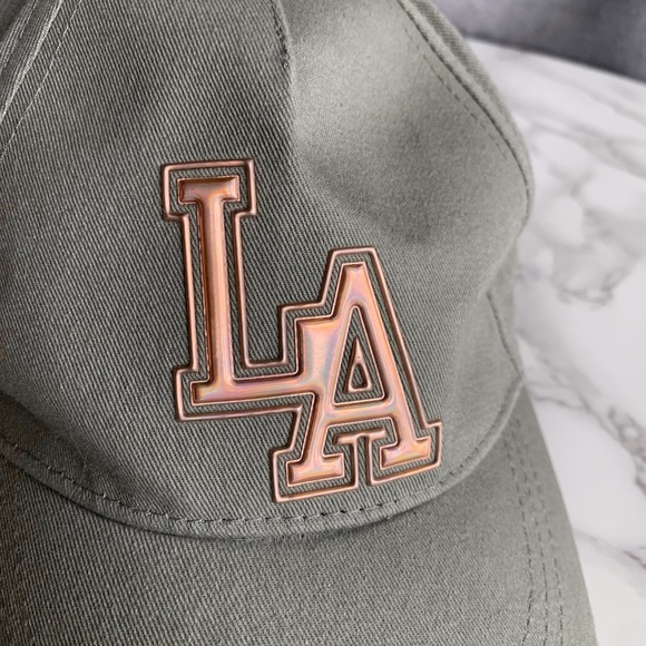 H&M Sage Green Kids LA Ballcap SIZE US 8-12Y - Picture 2 of 5